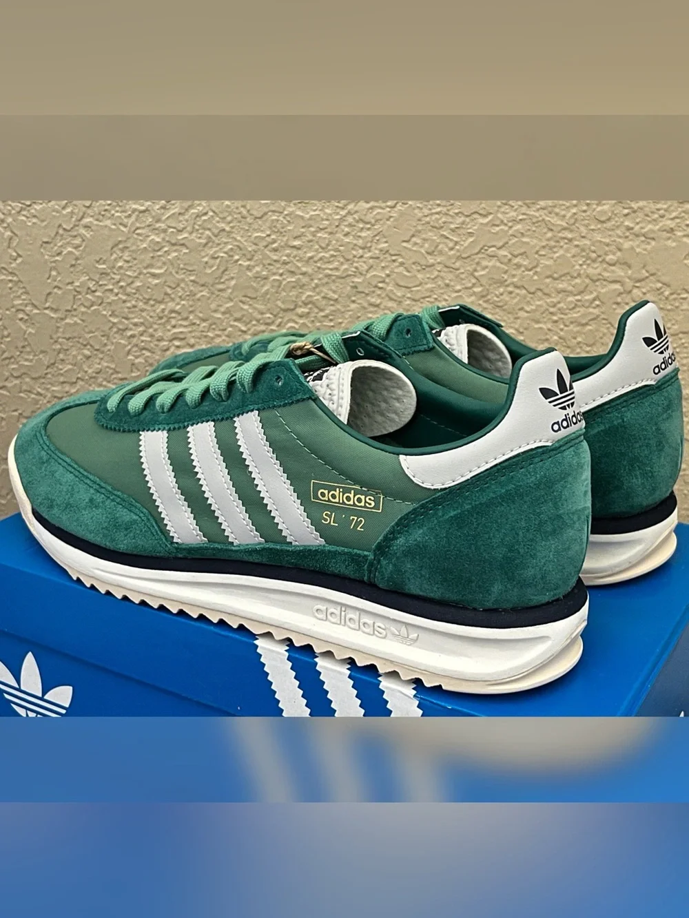 Adidas Men's Adidas SL 72 RS Green Color Size-9.5